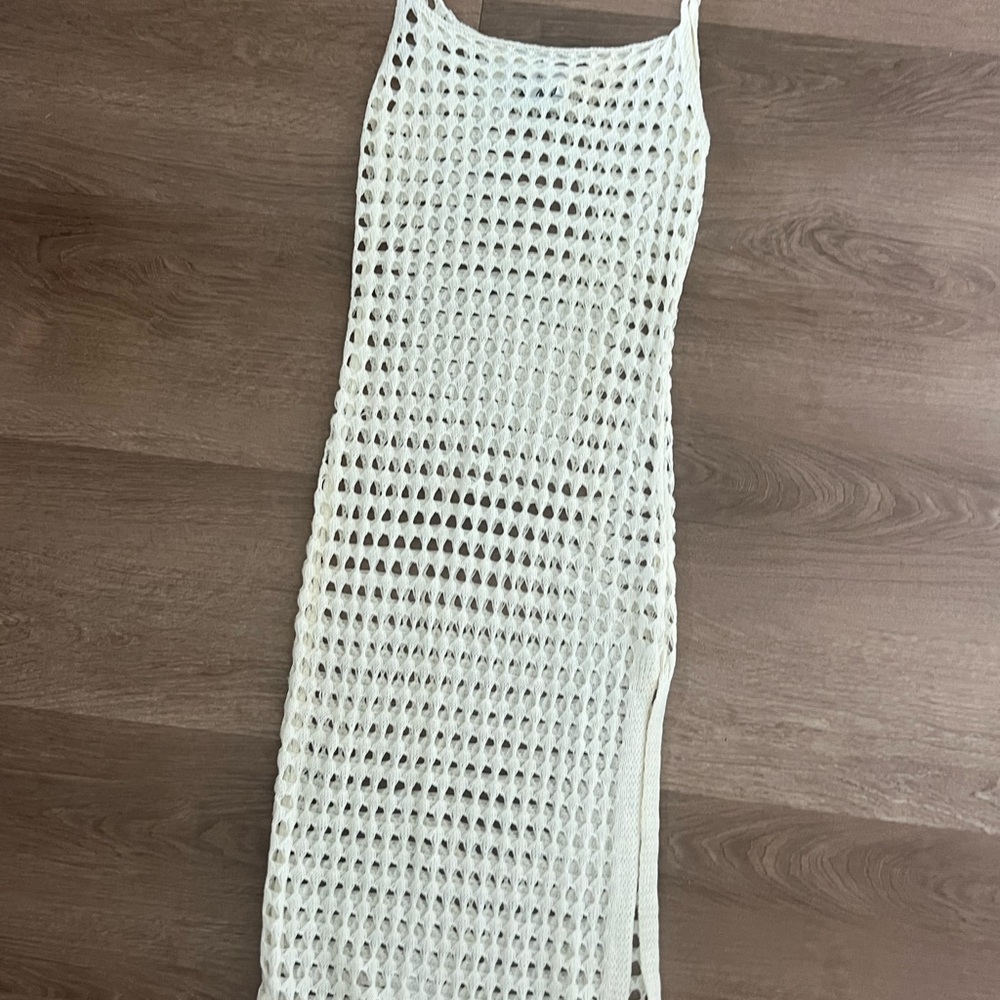 White Crochet Maxi Dress